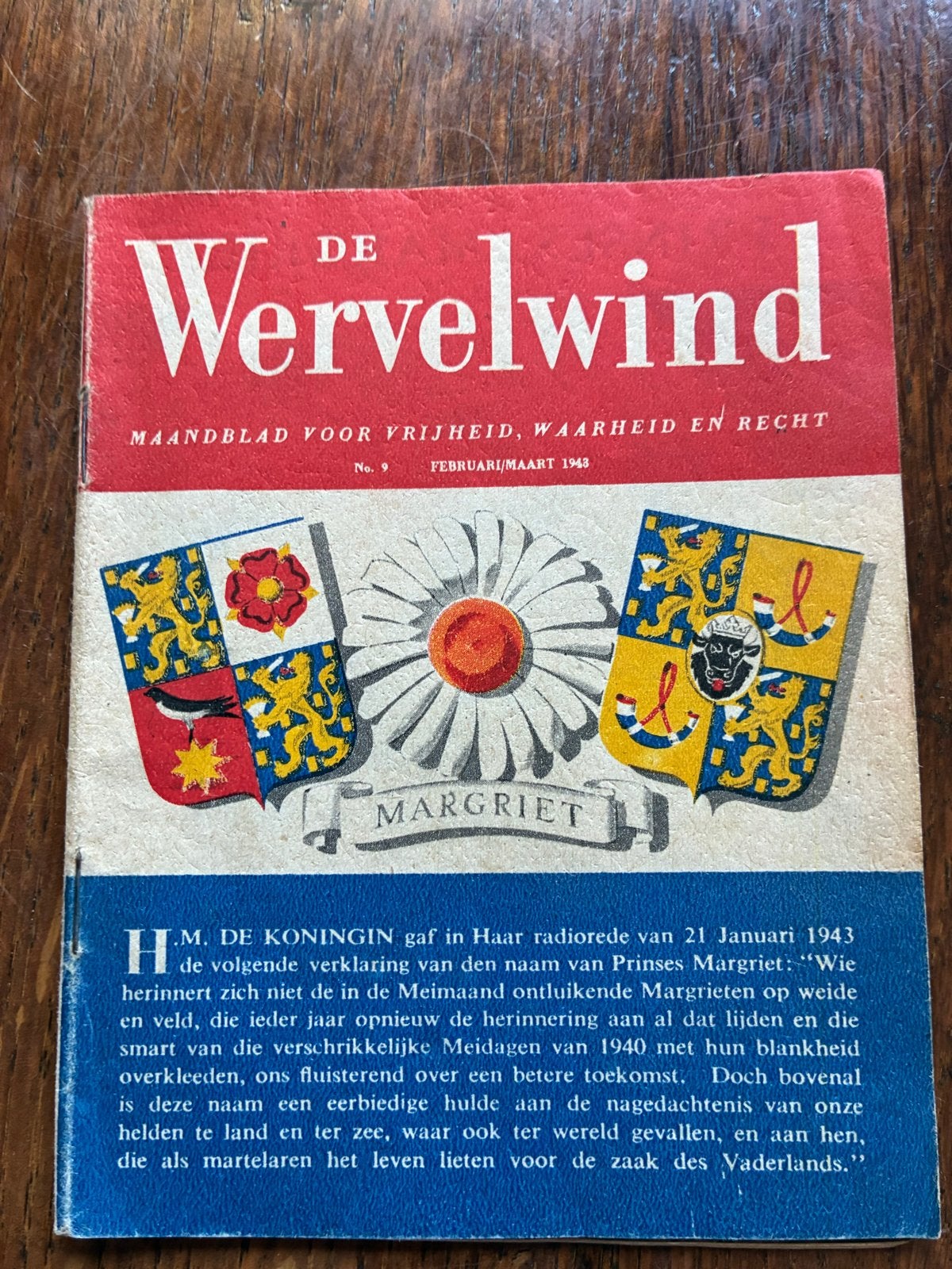 De Wervelwind - Maandblad voor Vrijheid, Waarheid en Recht, Boeken, Ophalen of Verzenden, Gelezen, Overige typen