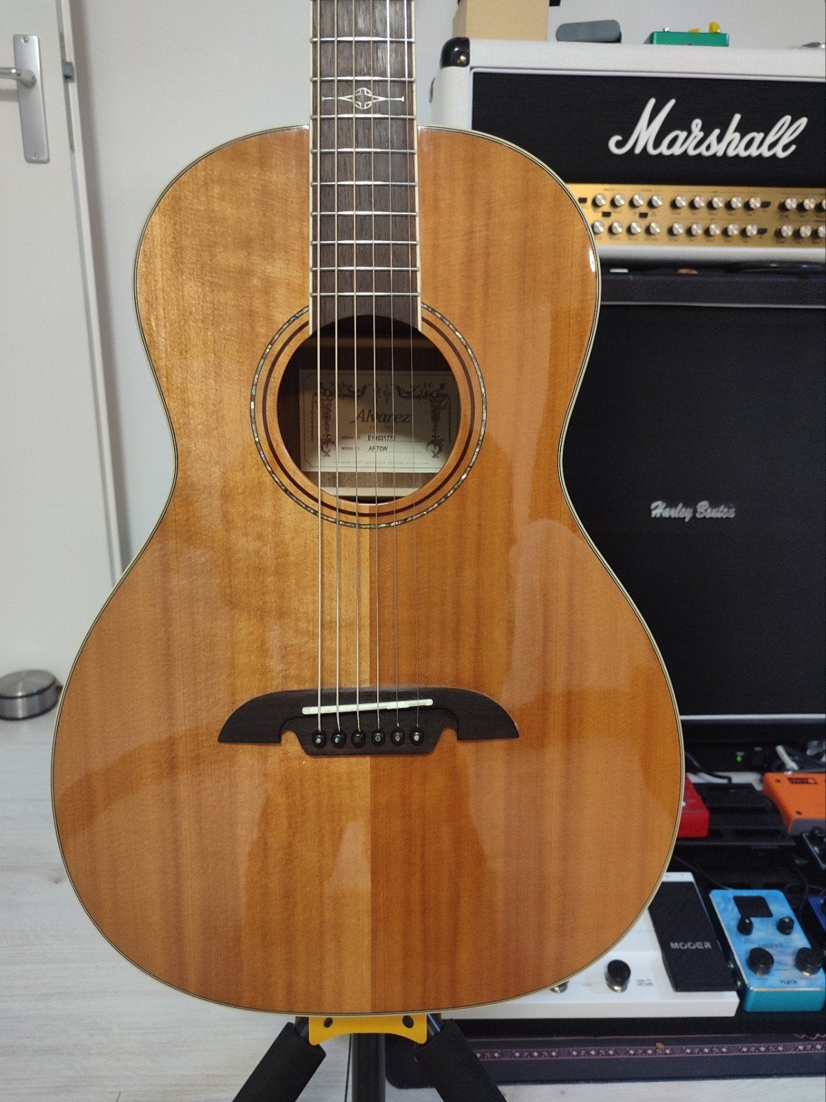 Alvarez AP70W Akoestich Parlor, Ophalen, Zo goed als nieuw, Western- of Steelstringgitaar