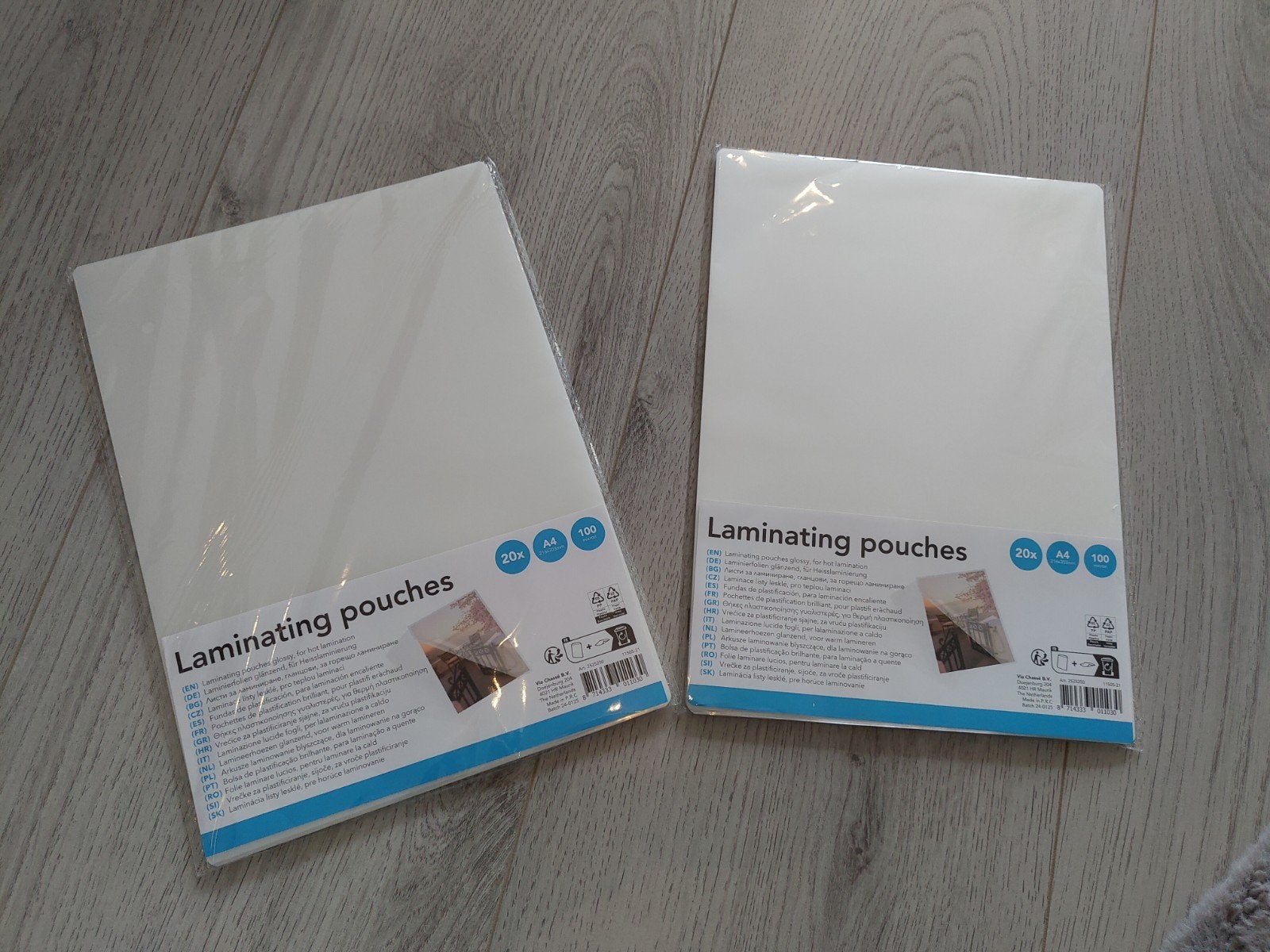 Lamineerhoezen 2 x 20 stuks A4, Ophalen of Verzenden, Nieuw