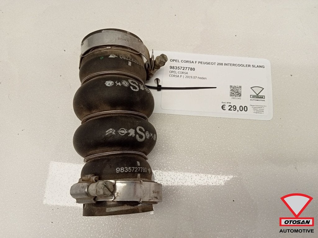 Opel Corsa F Peugeot 208 2019+ Intercooler Slang 9835727780, Gebruikt, Opel Automobile GmbH, Ophalen of Verzenden, Kontakt@opel-infoservice.de