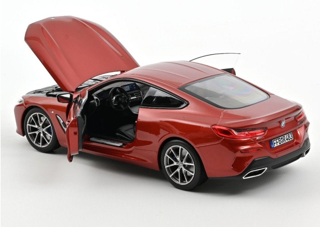 BMW 850I 2019 ORANJE METALLIC 1/18 NOREV ref. 183285, Verzenden, Nieuw, Auto, Norev