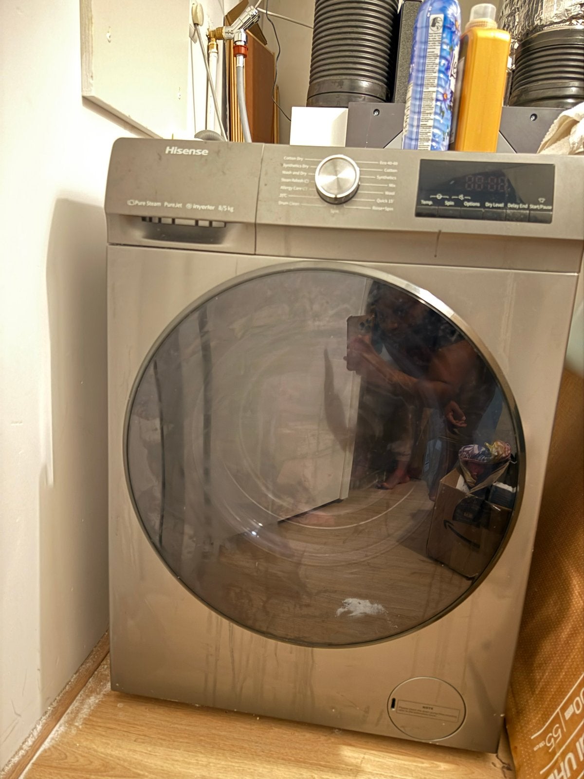 Hisense Wasmachine - 8/5kg - Goede staat, Ophalen, 1200 tot 1600 toeren, Gebruikt, 8 tot 10 kg