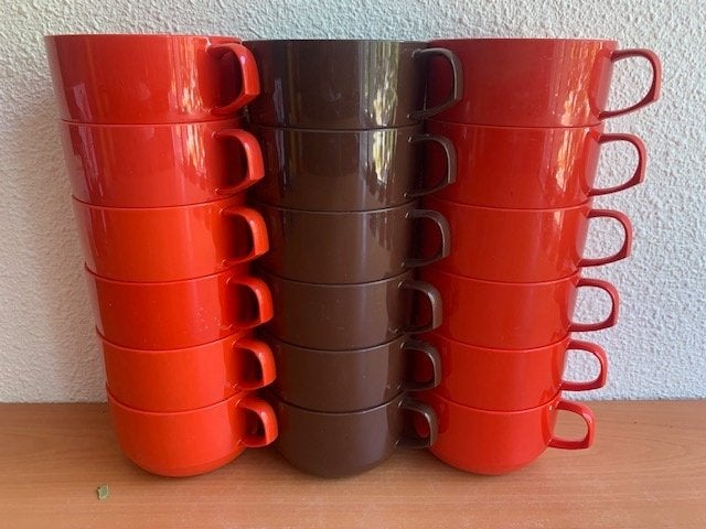 Mepal 6x soepkom 418 (retro/vintage), Lochem, Ophalen of Verzenden, Zo goed als nieuw, Mepal