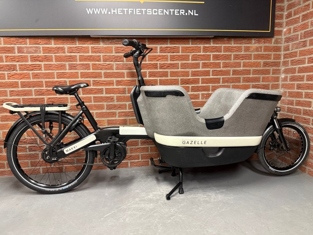 Gazelle Makki Bakfiets Bosch Middenmotor 7099 km 500 wh!, Fietsen en Brommers, Elektrisch, Ophalen of Verzenden, Zo goed als nieuw