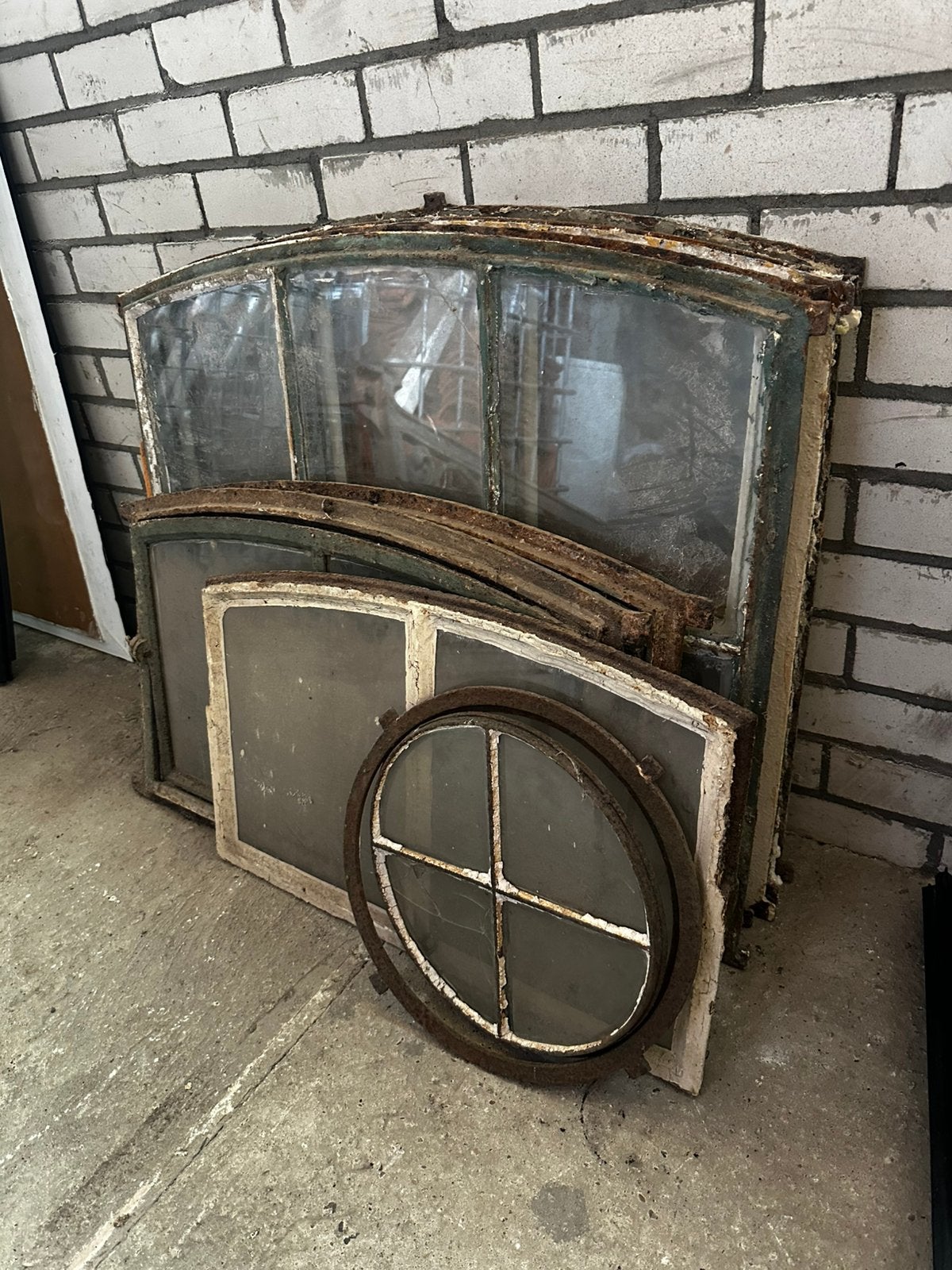 Gietijzeren stalramen, Doe-het-zelf en Verbouw, Glas en Ramen, Ophalen, Minder dan 80 cm