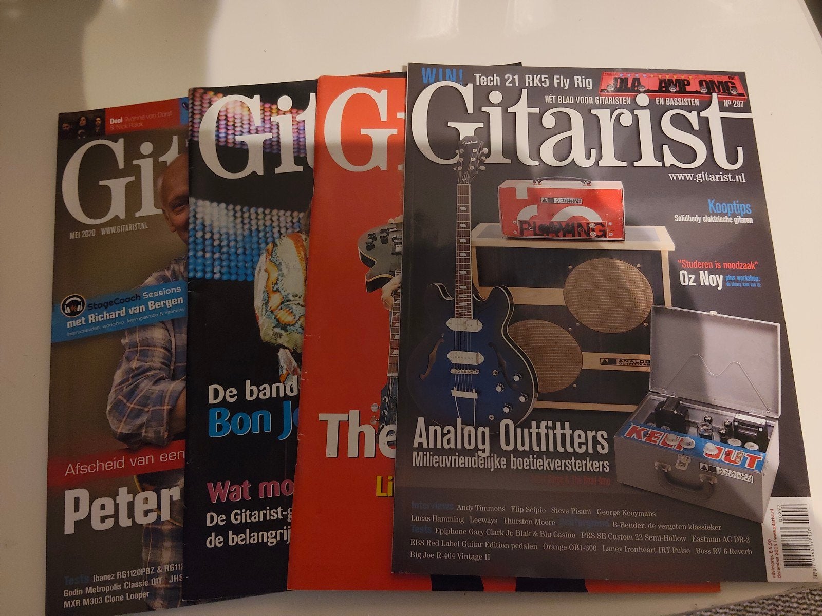 Gitarist tijdschriften - diverse edities, Ophalen, Gelezen, Muziek, Film of Tv
