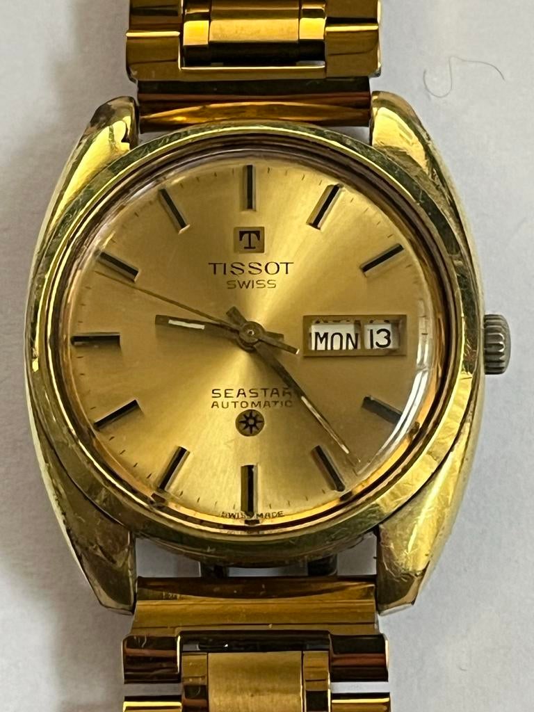 Vintage Tissot Seastar Automatic horloge, Overige materialen, Met bandje, Tissot, Polshorloge