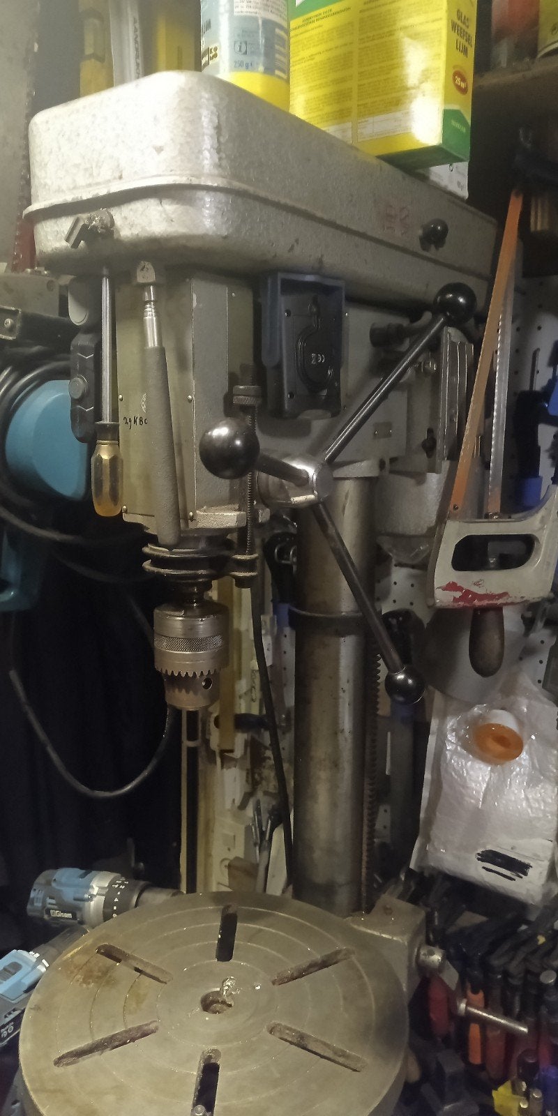 Huivema Kolomboormachine HU16 PROFI - Robuust en Betrouwbaar, Ophalen of Verzenden, Gebruikt, 600 watt of meer, Kolomboormachine