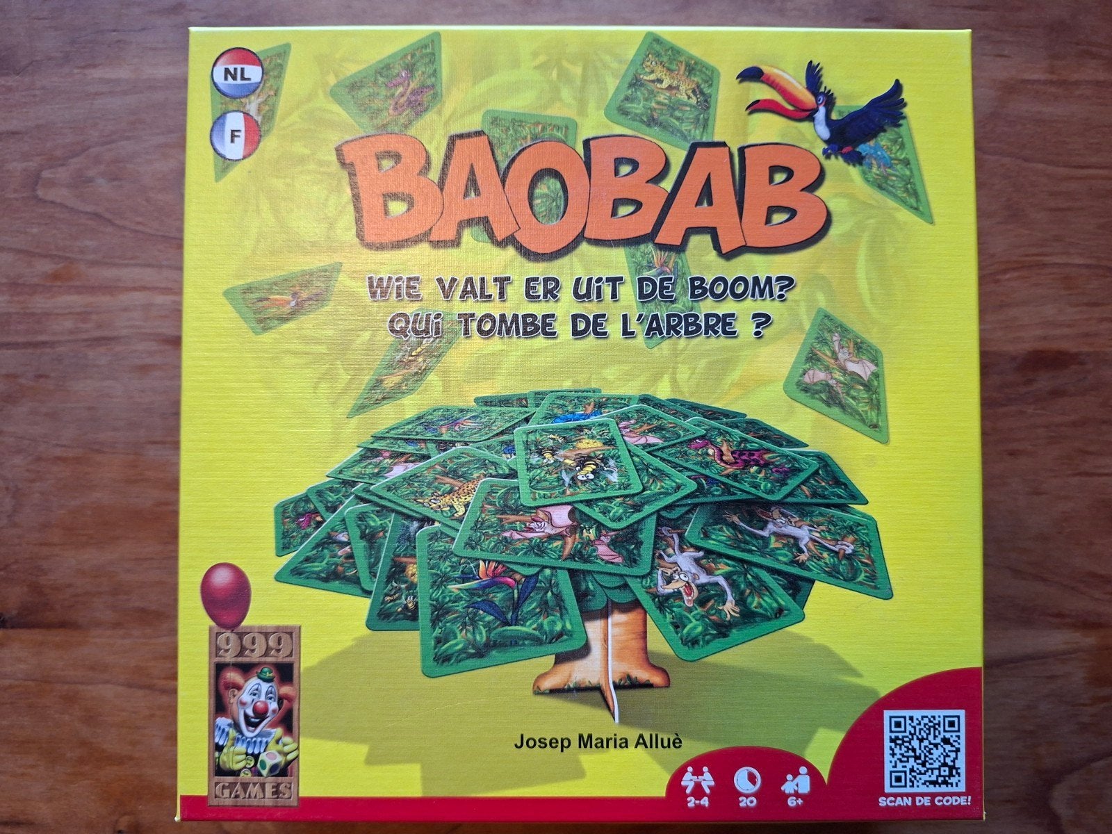 Baobab, Een of twee spelers, Ophalen, Zo goed als nieuw, 999 Games bv