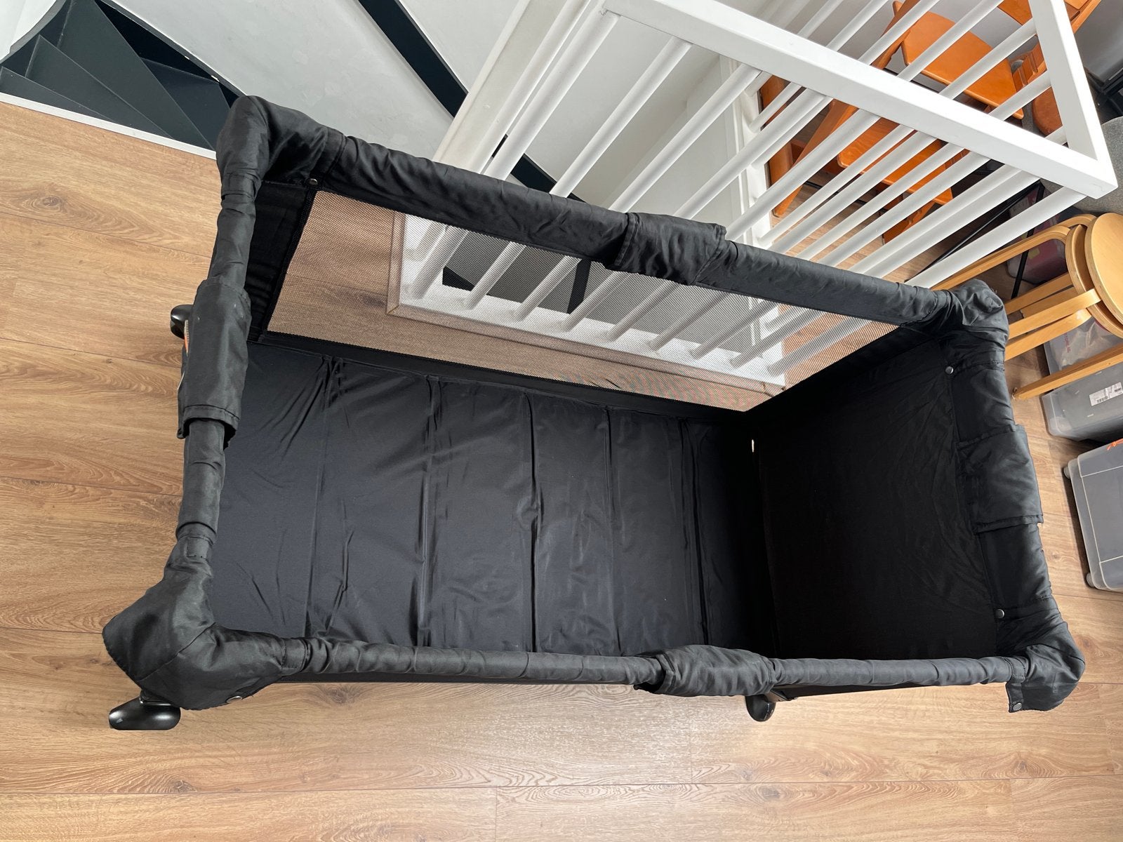 Koelstra Campingbedje - Zwart, Inklapbaar Reisbed, Huis en Inrichting, Slaapkamer | Bedden, Ophalen, Verstelbaar, Zwart, 190 cm of minder