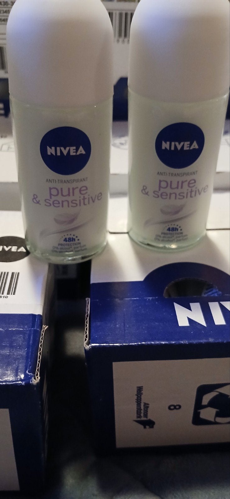 Nivea Pure & Sensitive Anti-Transpirant Roller 50ml, Ophalen of Verzenden, Nieuw, Deodorant of Bodyspray
