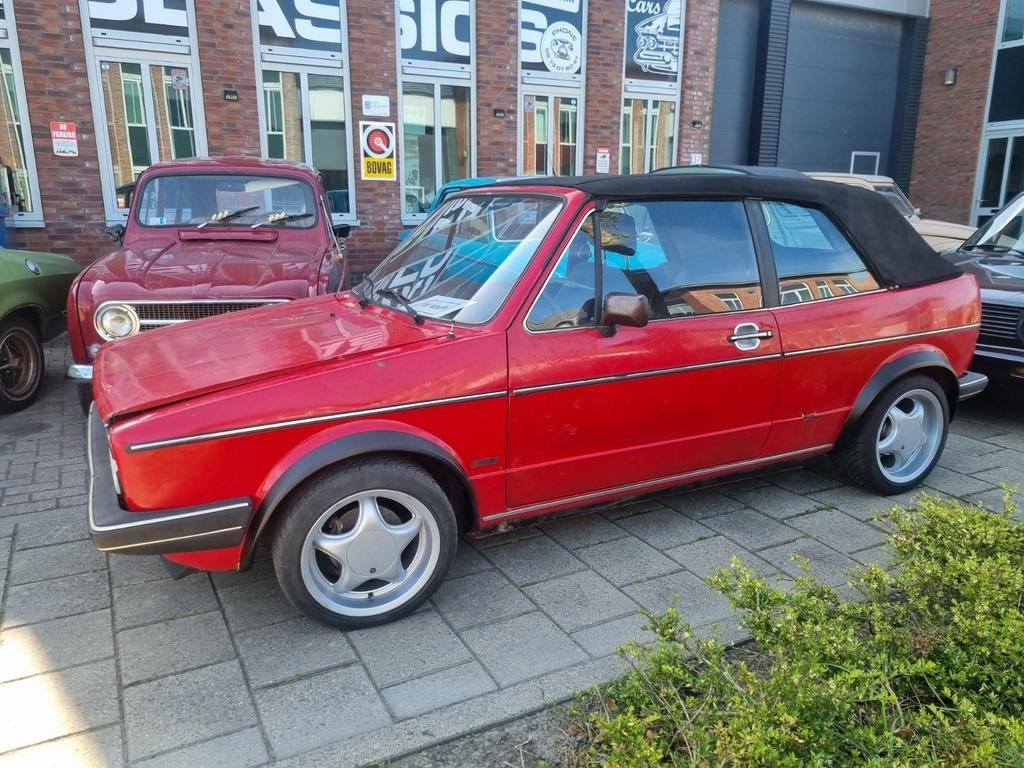 Volkswagen Golf 1.6 Cabriolet 53KW K6 1986 Rood, Auto's, Volkswagen, Voorwielaandrijving, 4 cilinders, 1595 cc, Handgeschakeld
