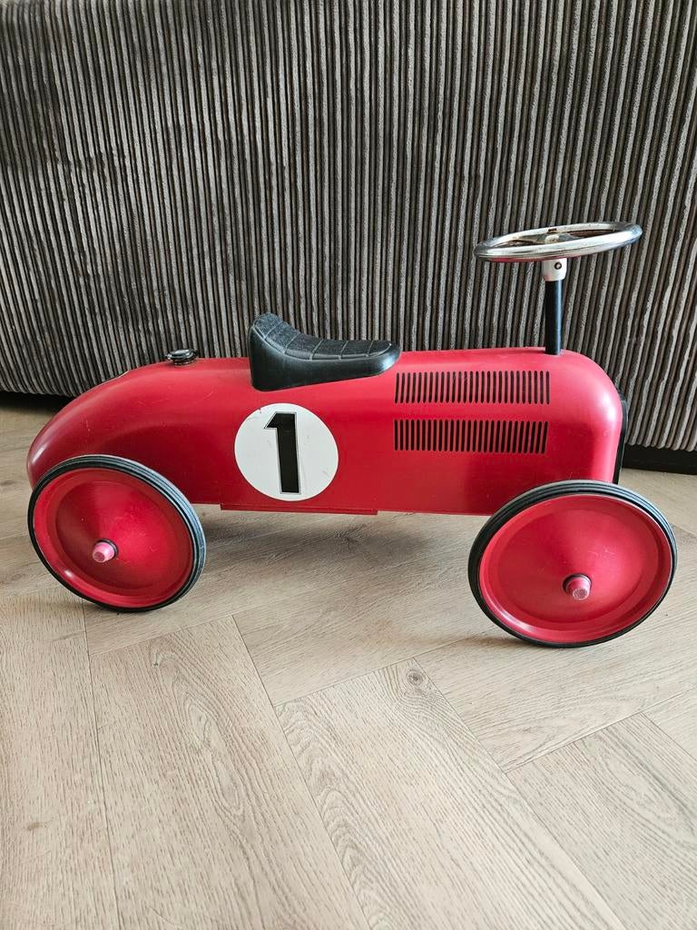 Retro Rode Loopauto, Ophalen of Verzenden, Gebruikt, Loopvoertuig