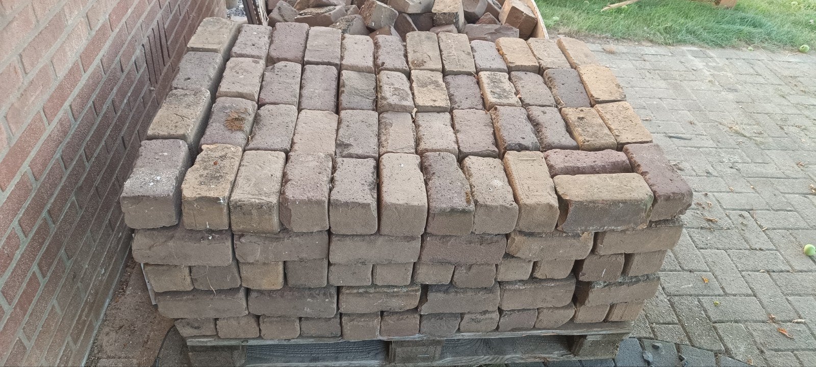 gebakken klinkers, Ophalen, Hout