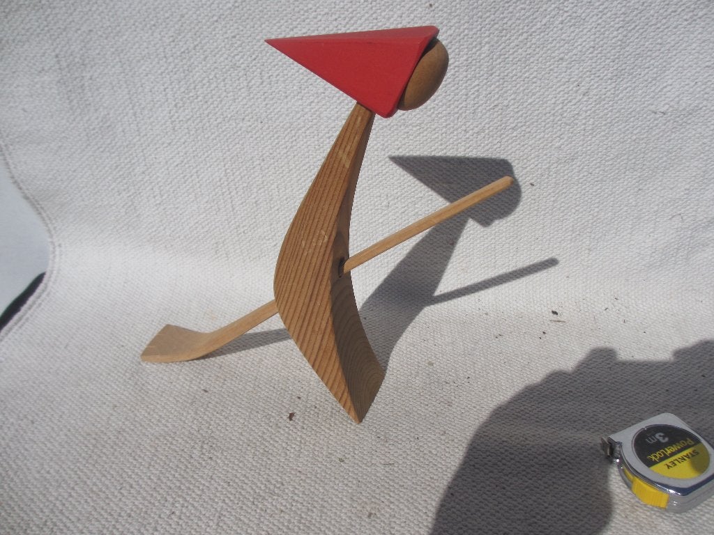 Vintage houten beeldje Denmark Alex Emanuelsson, Ophalen of Verzenden, Gebruikt, Fantasy