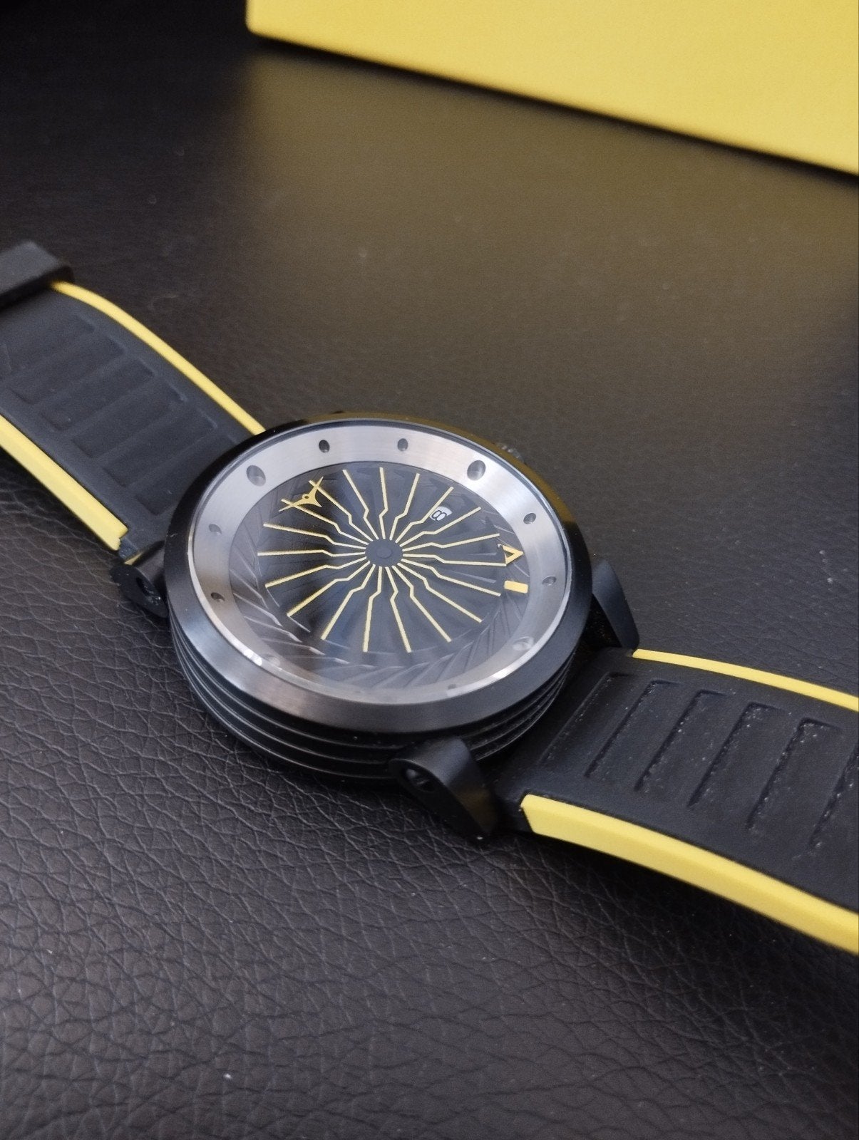 Zinvo Blade Stinger automatisch Horloge Zwart/Geel., Overige merken, Staal, Polshorloge, Kunststof