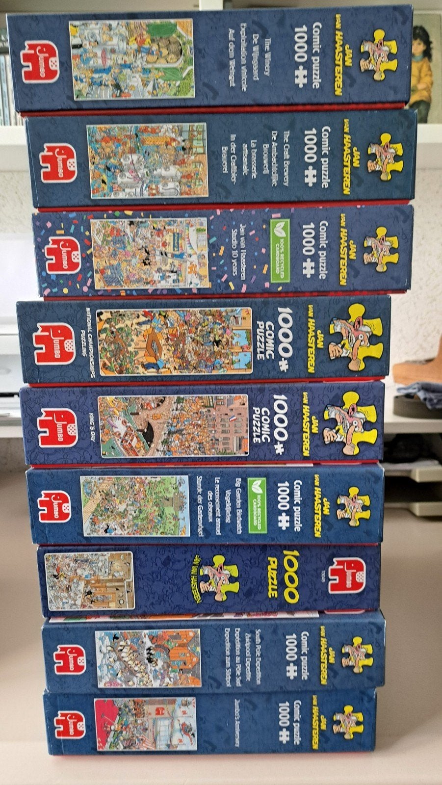 Jan van Haasteren puzzels 1000 stukjes, Ophalen, 500 t/m 1500 stukjes, Zo goed als nieuw