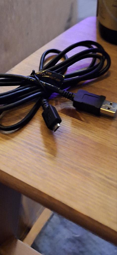 USB naar Micro USB kabel - Zwart, Computers en Software, Ophalen of Verzenden, Nieuw