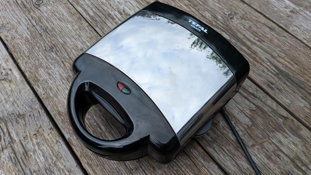 Tefal Snack'n Light wafelijzer/tosti-ijzer, Ophalen of Verzenden, Uitneembare platen, Gebruikt