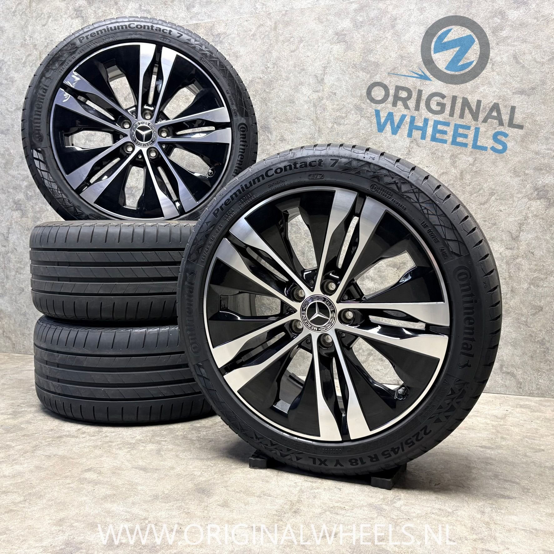 18 inch originele velgen + zomerbanden MB C klasse W206