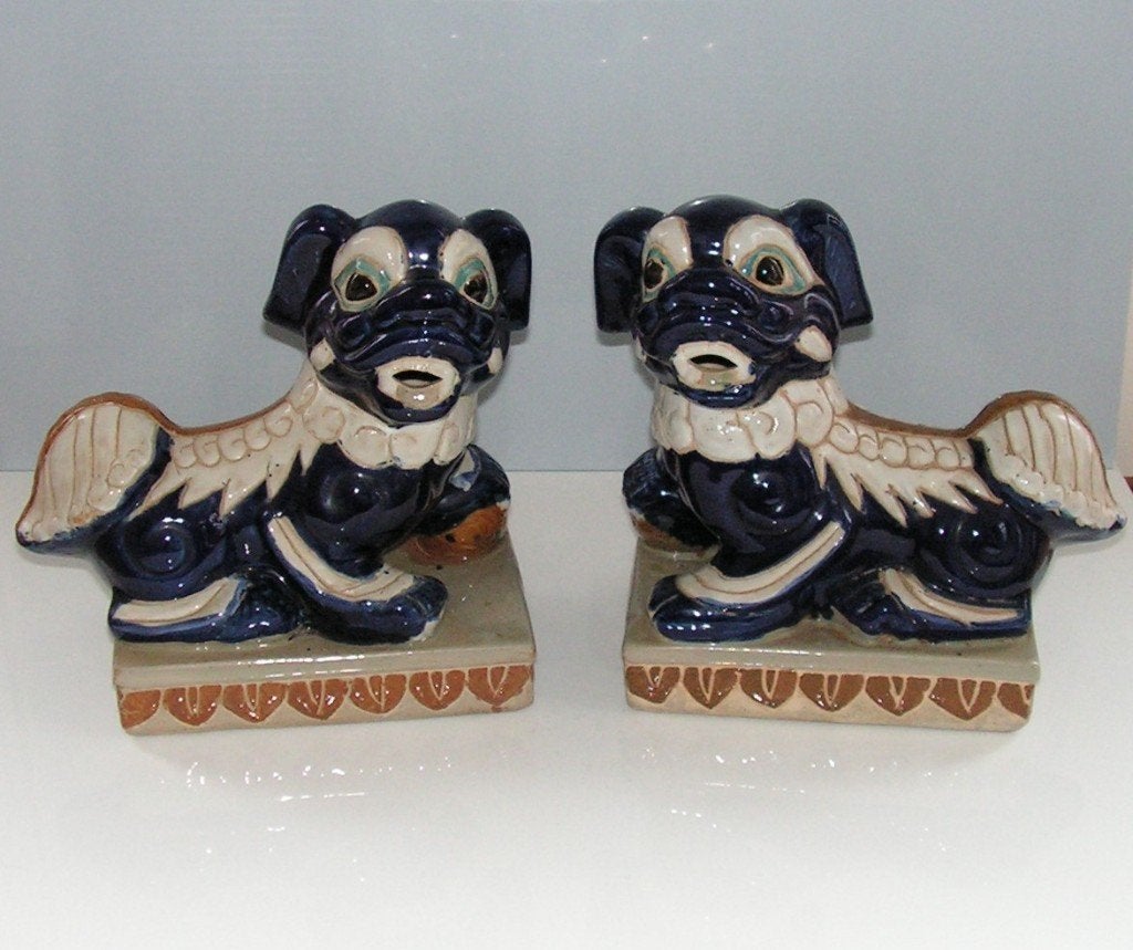 Chinese Foo Dogs, Verzamelen, Beelden en Beeldjes, Zo goed als nieuw, Dier, Ophalen of Verzenden