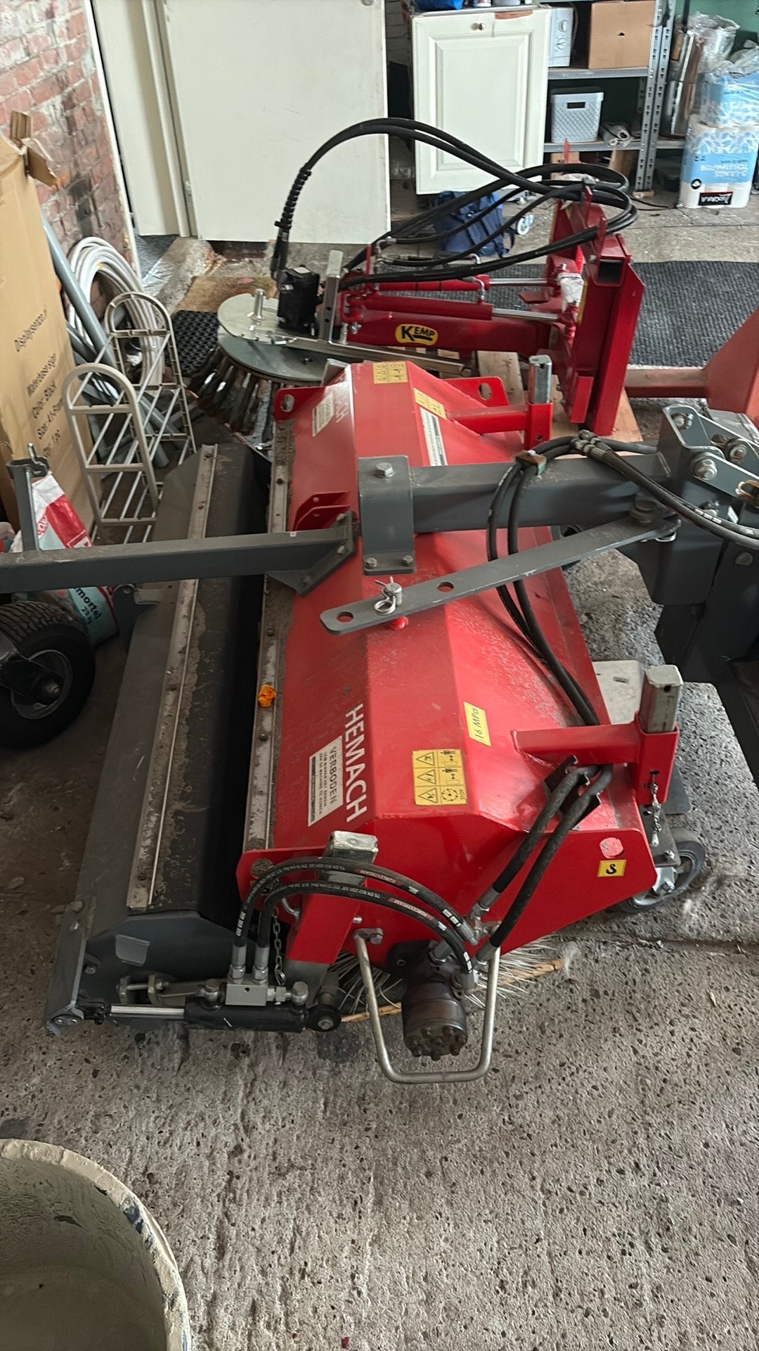 Hemach veegmachine izgst 160cm, Zakelijke goederen, Ophalen