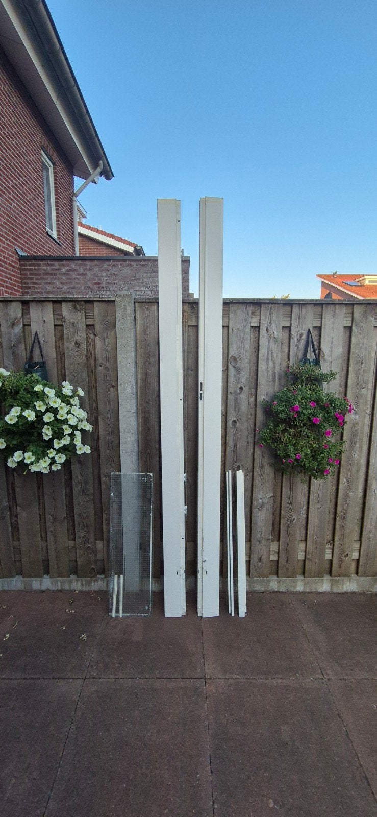 Svedex stalen montagekozijn met bovenlicht – binnendeur 90,4, Gebruikt, Deurkozijn, Metaal, Inclusief glas