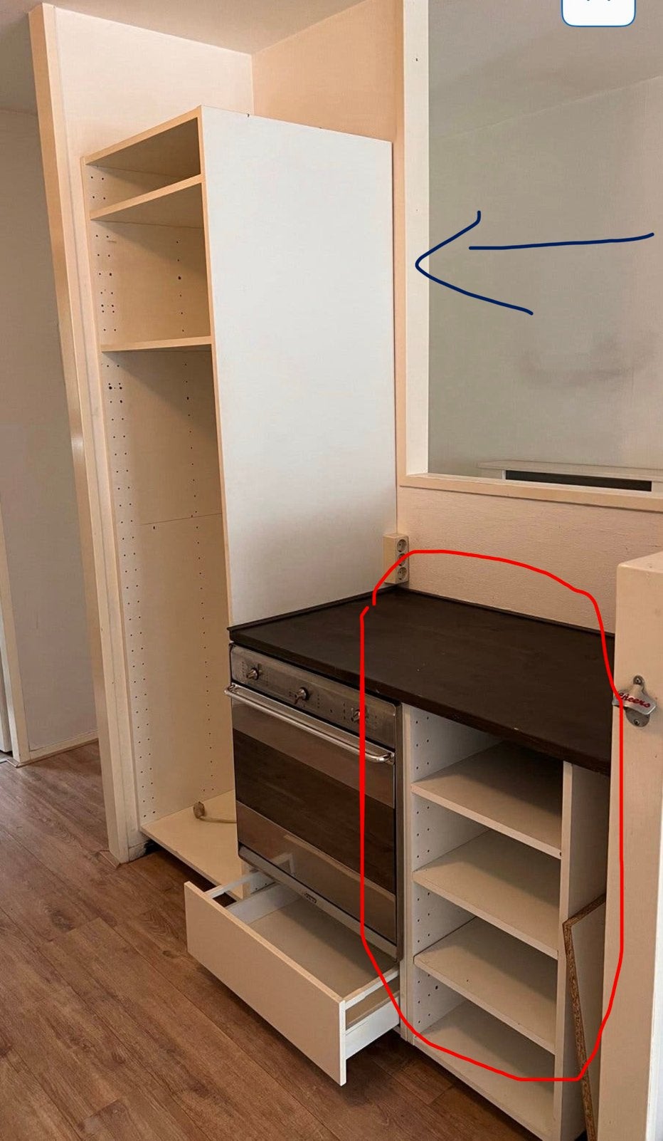 Hoge en lage kast Metod Ikea, Ophalen, 50 tot 100 cm, Zo goed als nieuw, Minder dan 100 cm