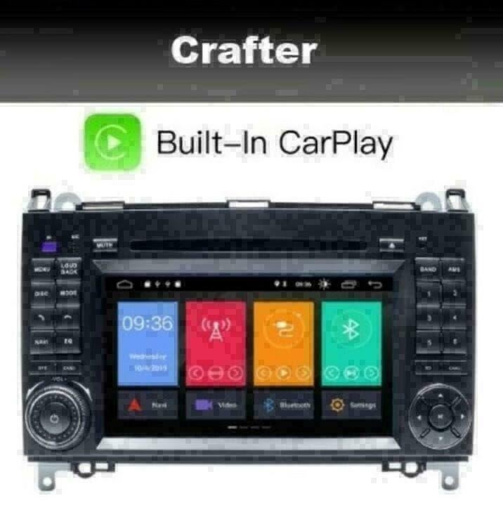 Volkswagen Crafter navigatie android 10 wifi dab+ carplay, Ophalen of Verzenden, Nieuw