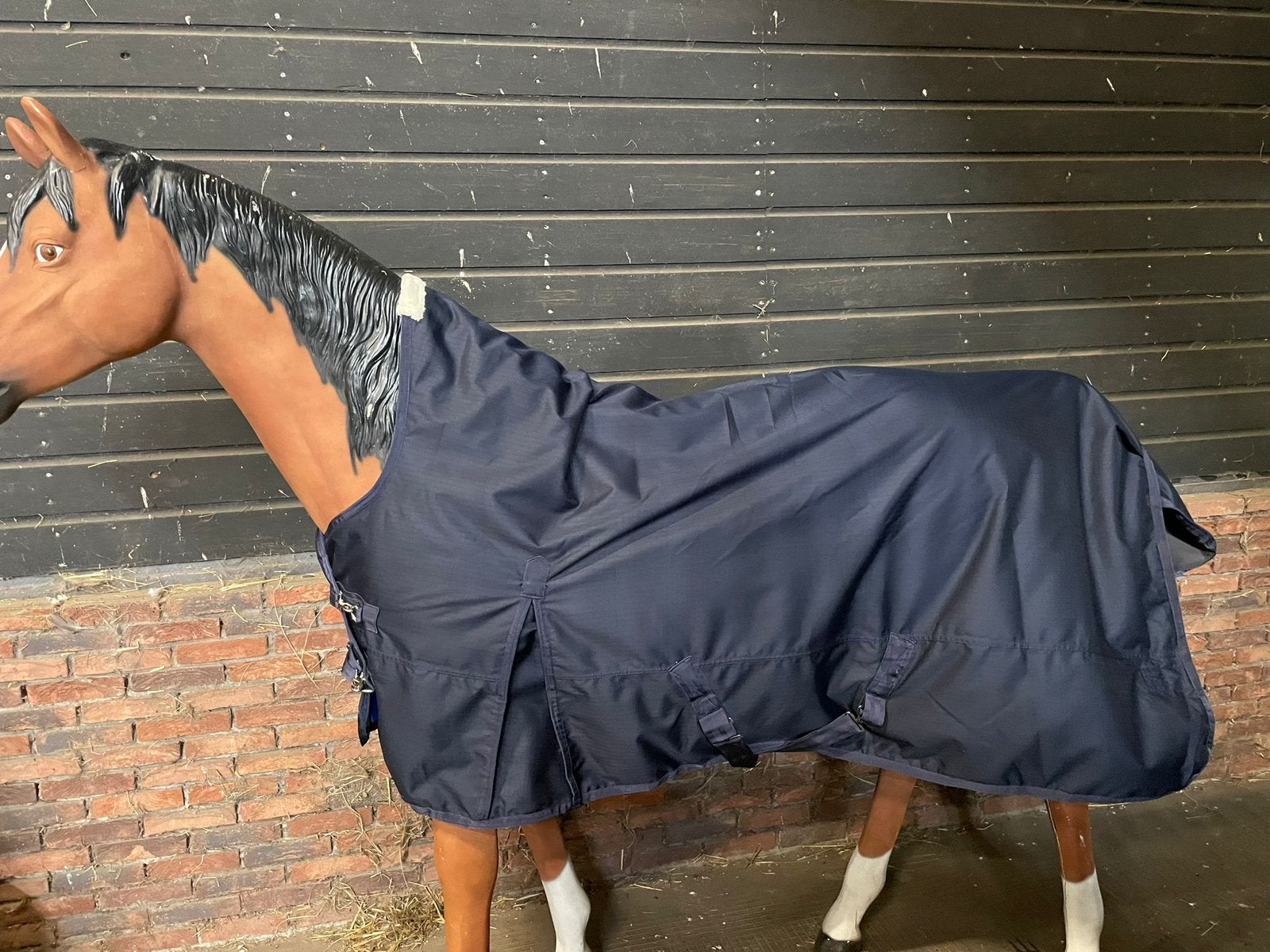 Luxe fleece gevoerde regendekens maat 185, 195 en 205, Nieuw, Ophalen of Verzenden, Dubbele borstsluiting, Blauw
