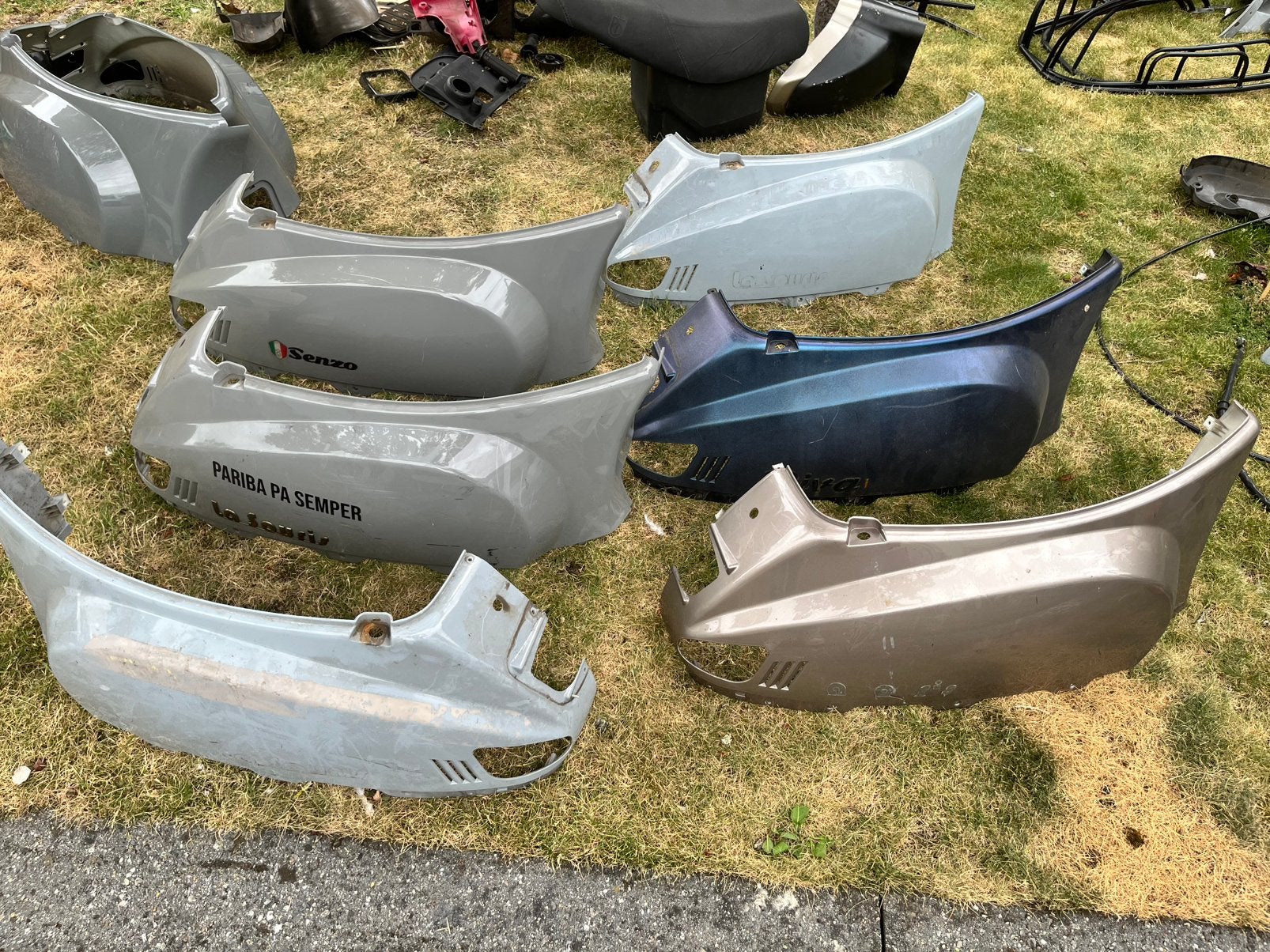 Zijkappen - chinese scooters, Fietsen en Brommers, Brommeronderdelen | Scooters, Ophalen, Gebruikt, Overige typen, Overige merken