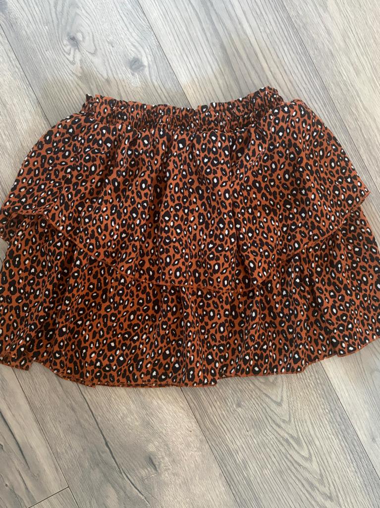 Costes dames rok maat M met luipaardprint, Ophalen of Verzenden, Gedragen, Maat 38/40 (M), Bruin