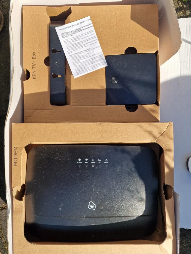 Complete KPN Set: Box 12b (Wi-Fi 6) + TV+ Box (4K Android) –, Ophalen of Verzenden, Zo goed als nieuw