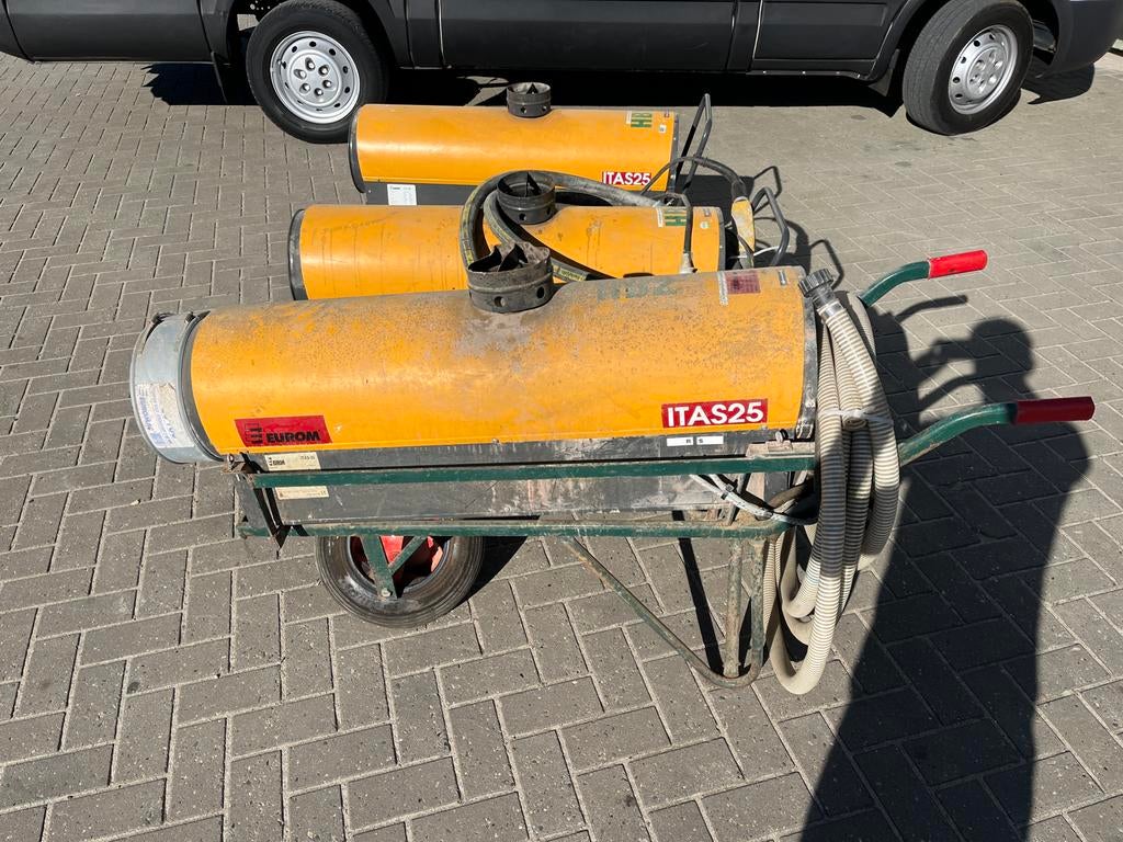 Eurom ITAS 25 Indirecte Diesel Heater op Verrijdbaar Onderst, Ophalen