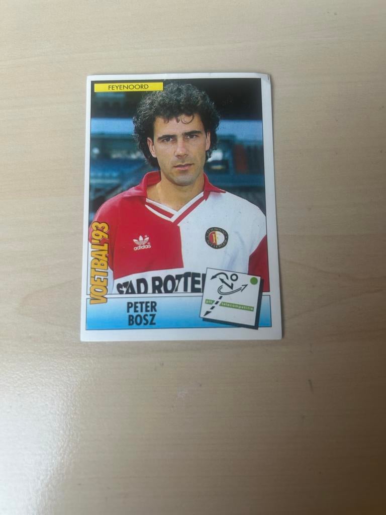 Voetbal '93 Panini Plaatje Peter Bosz Feyenoord #43, Hobby en Vrije tijd, Stickers en Plaatjes, Ophalen of Verzenden, Zo goed als nieuw