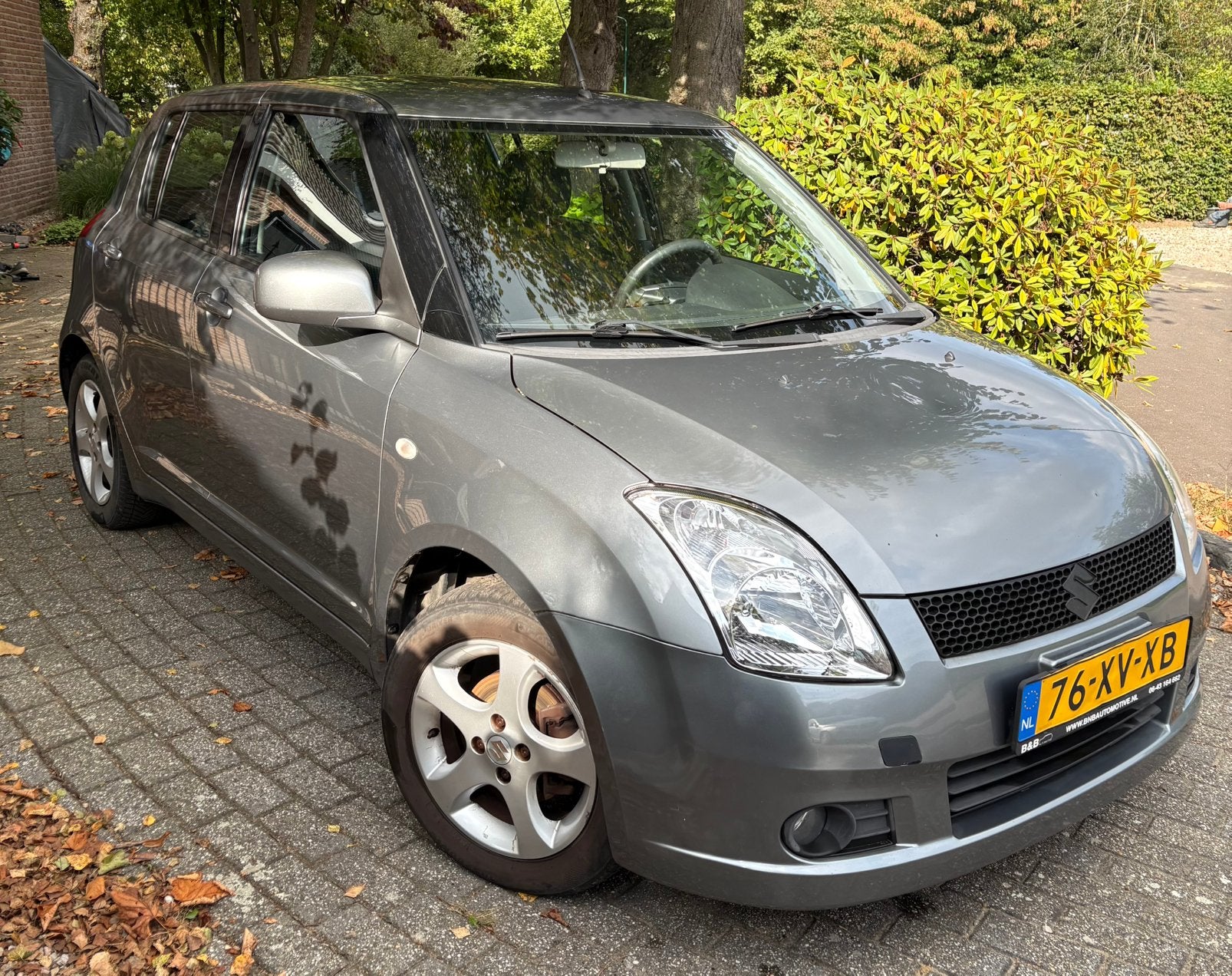Suzuki Swift 2007 Grijs, Voorwielaandrijving, 15 km/l, 40 €/maand, 4 cilinders