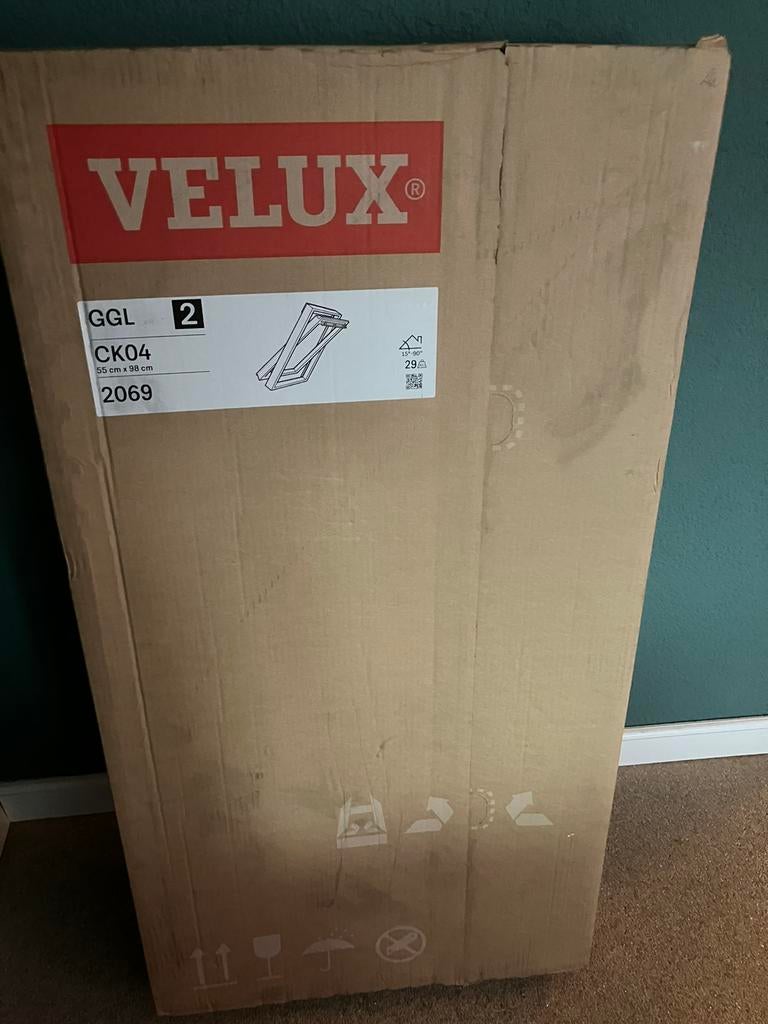 Velux dakraam GGL CK04 2069 55x98 triple glas, Doe-het-zelf en Verbouw, Glas en Ramen, Ophalen of Verzenden, Zo goed als nieuw
