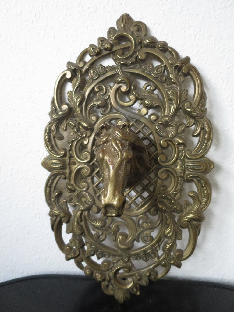 MOOI UIT ZWAAR KOPER PAARDEN HOOFD OM OP TE HANGEN, Antiek en Kunst, Antiek | Koper en Brons, Ophalen of Verzenden, Koper