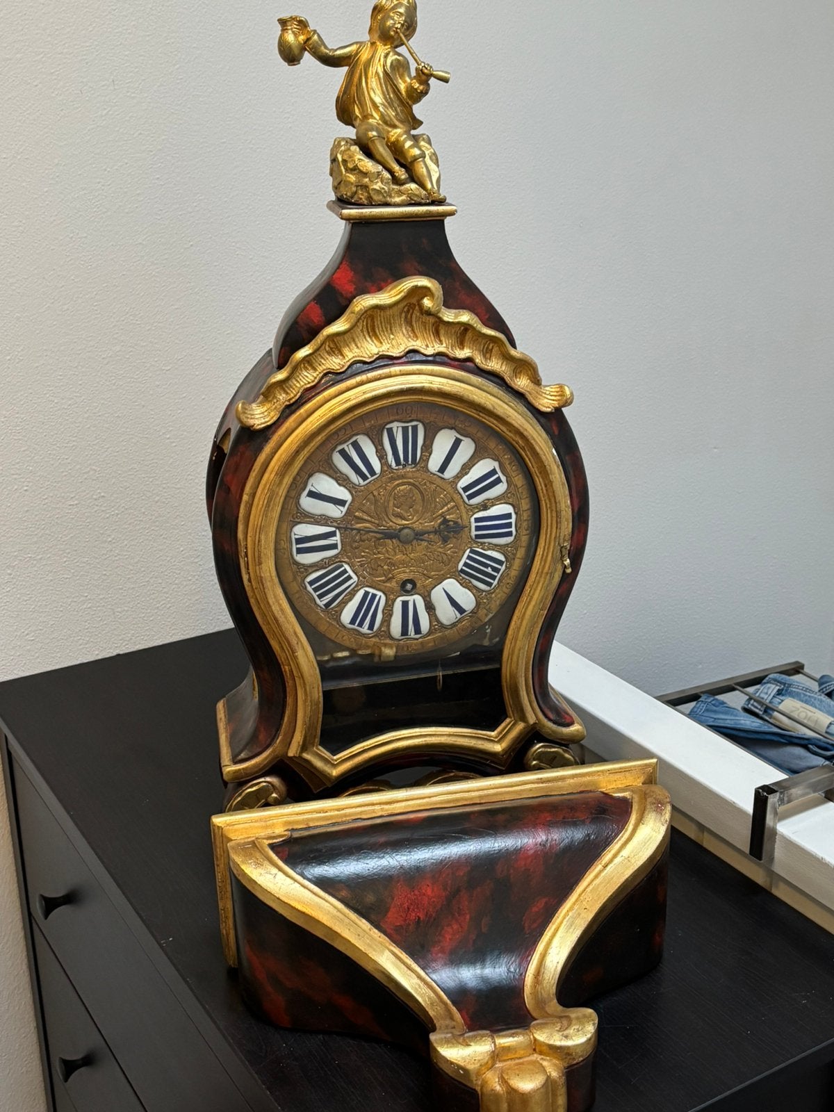 Boulle klok op console, Ophalen of Verzenden