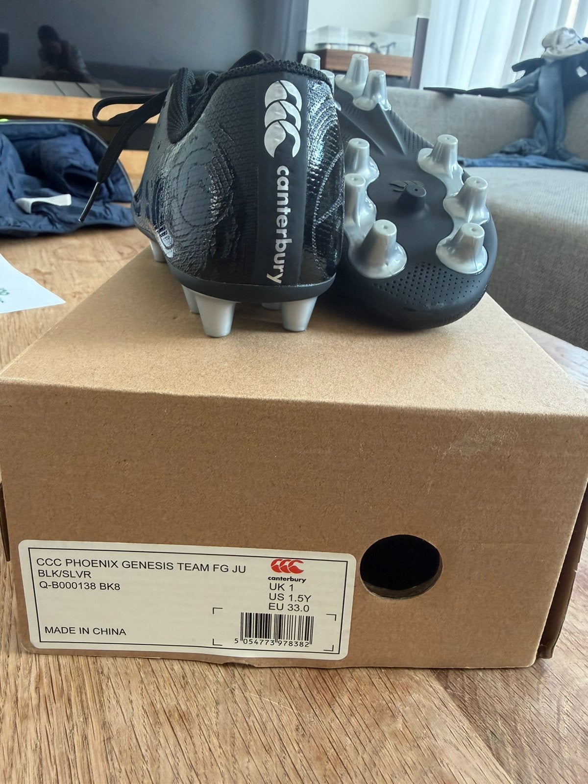 Canterbury Rugby schoenen Maat 33, Sport en Fitness, Ophalen, Nieuw, Schoenen