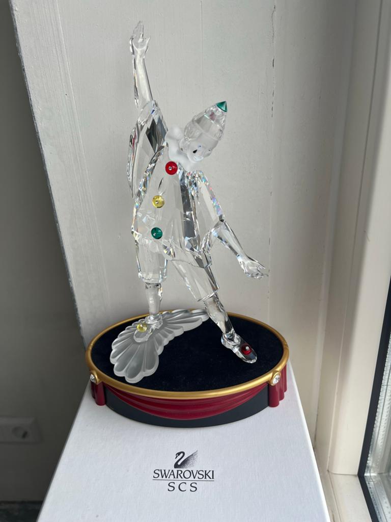 Swarovski Pierrot Kristallen Beeldje - Limited Edition, Verzamelen, Ophalen of Verzenden, Zo goed als nieuw, Figuurtje