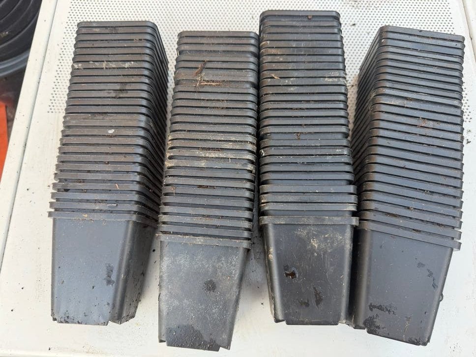 Stekpotjes plastic potjes P9, Kunststof, Vierkant, Ophalen of Verzenden, Zo goed als nieuw