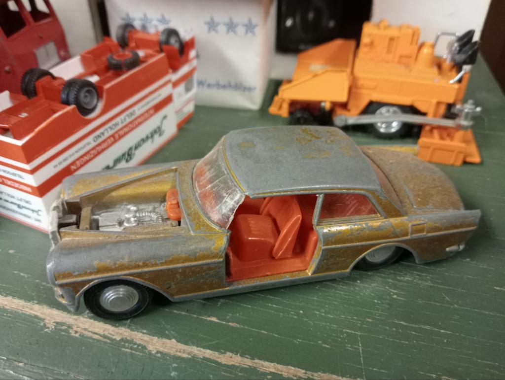 Dinky toys 127 Rolls Royce silver cloud III, Ophalen of Verzenden, Gebruikt, Auto, Dinky Toys