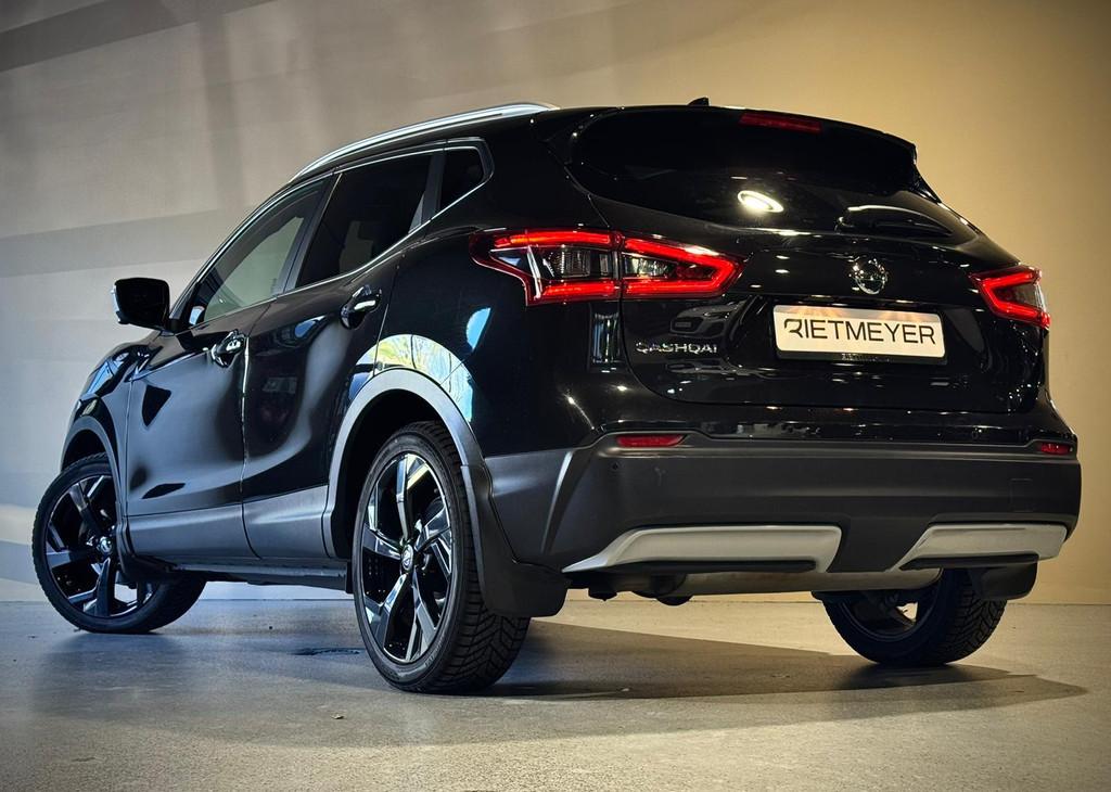 Nissan Qashqai 1.3 DIG-T Tekna + |Panorama |360° |Stoelverw, Gebruikt, Euro 6, 4 cilinders, Zwart
