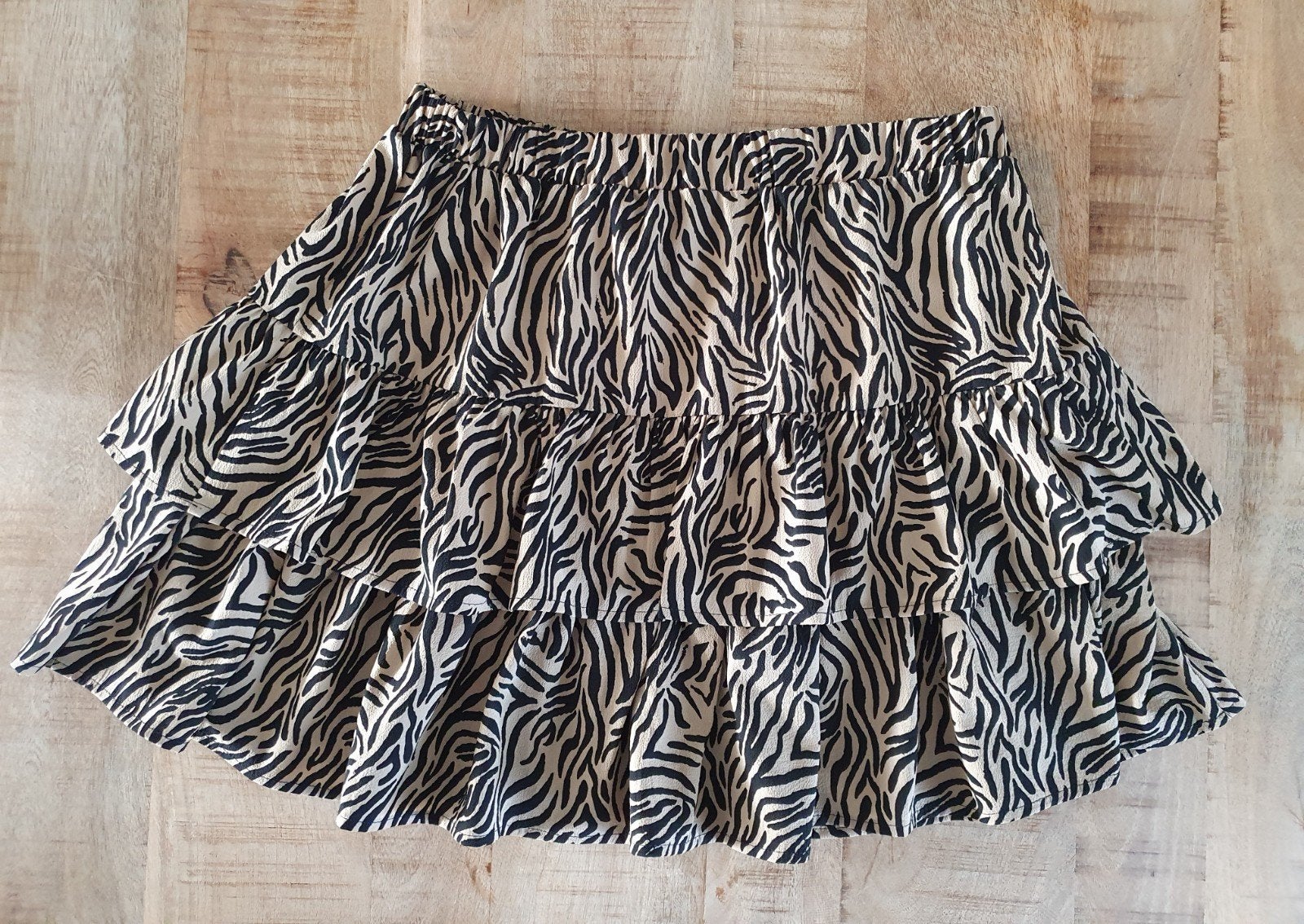 TwoDay zebraprint rokje maat L, Kleding | Dames, Twoday, Zwart, Maat 42/44 (L), Ophalen of Verzenden