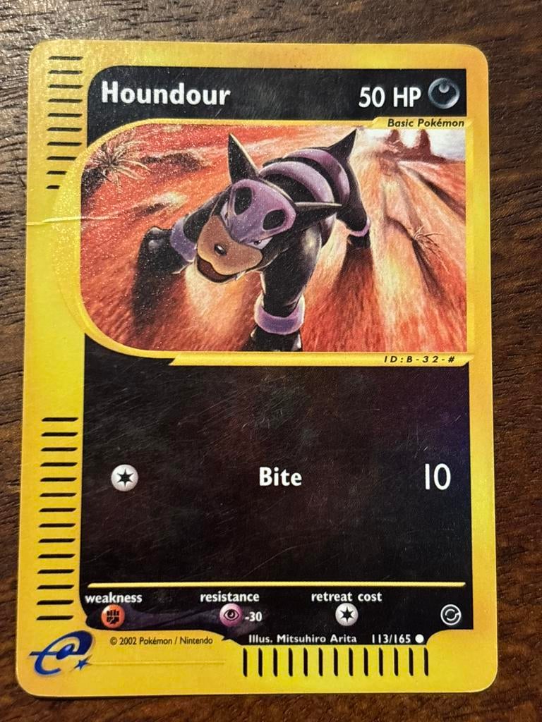 Houndour reverse holo expedition base set, Ophalen, Zo goed als nieuw