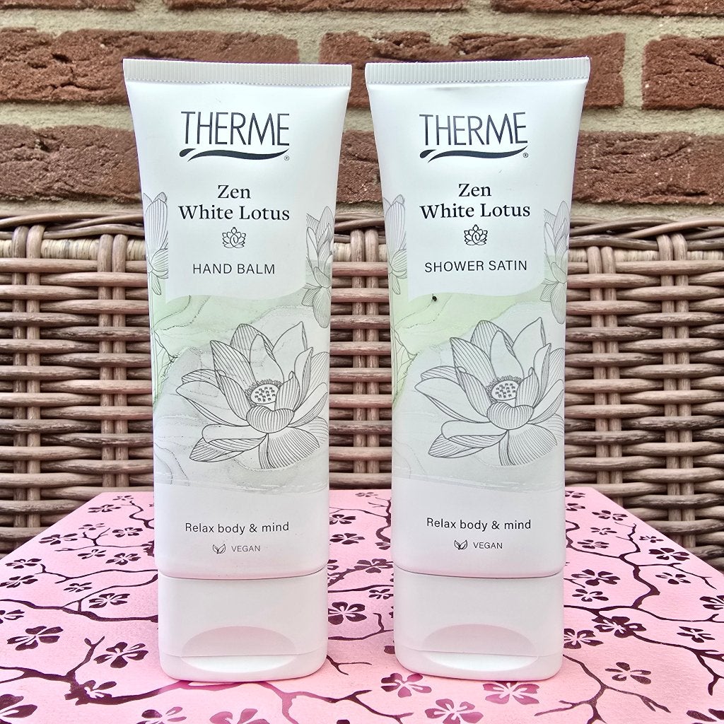 Cadeautip!🎁 Therme set Zen White Lotus, Sieraden, Tassen en Uiterlijk, Ophalen of Verzenden, Nieuw, Bad & Douche