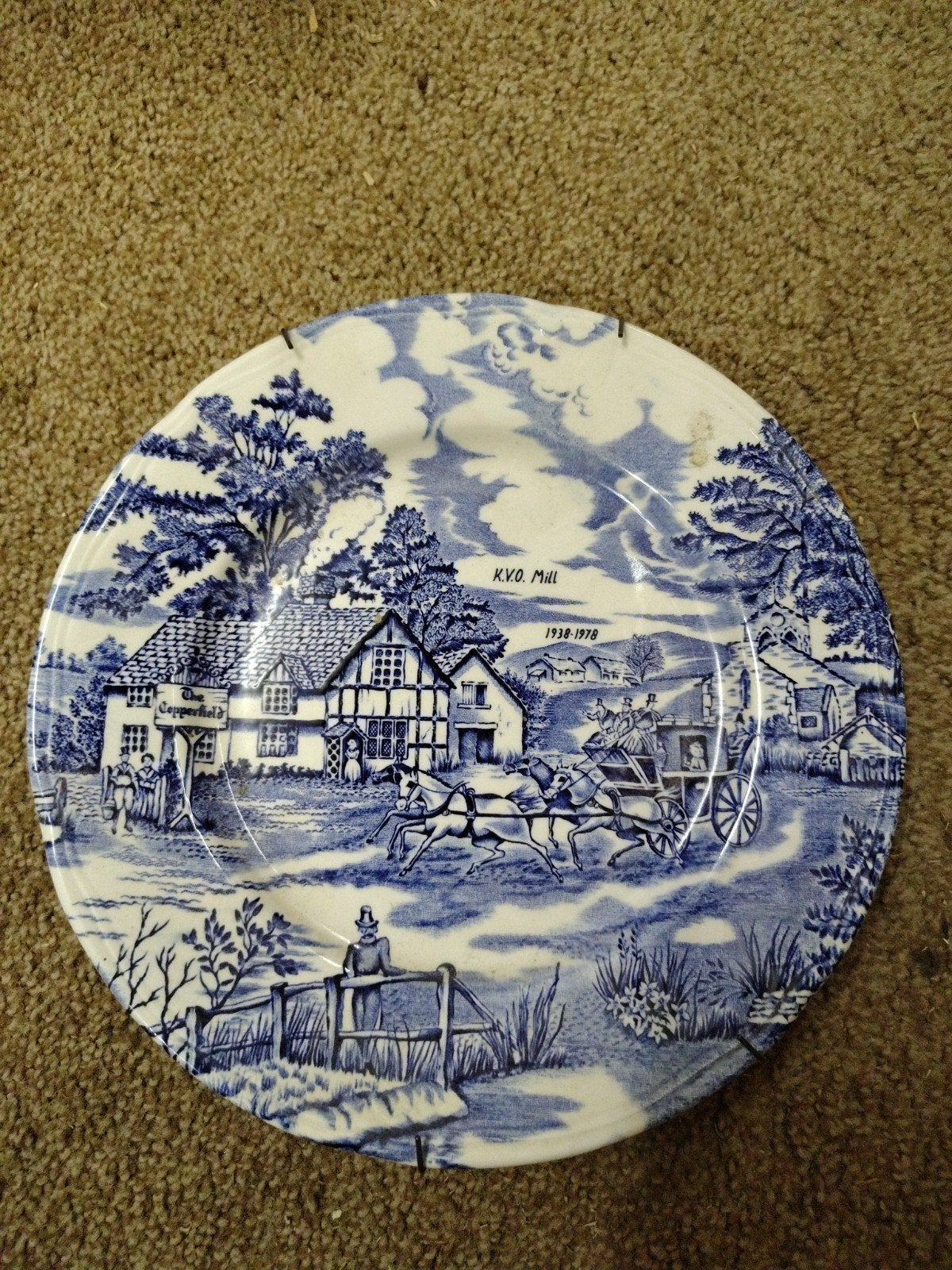 Vintage K.V.O. Mill Decoratieve Wandplaat - Engelse Stijl, Ophalen of Verzenden