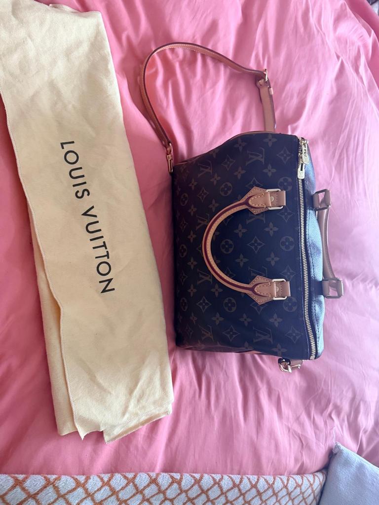 Louis Vuitton Speedy Bandoulière 25 Monogram met BON, Sieraden, Tassen en Uiterlijk, Tassen | Damestassen, Ophalen, Zo goed als nieuw