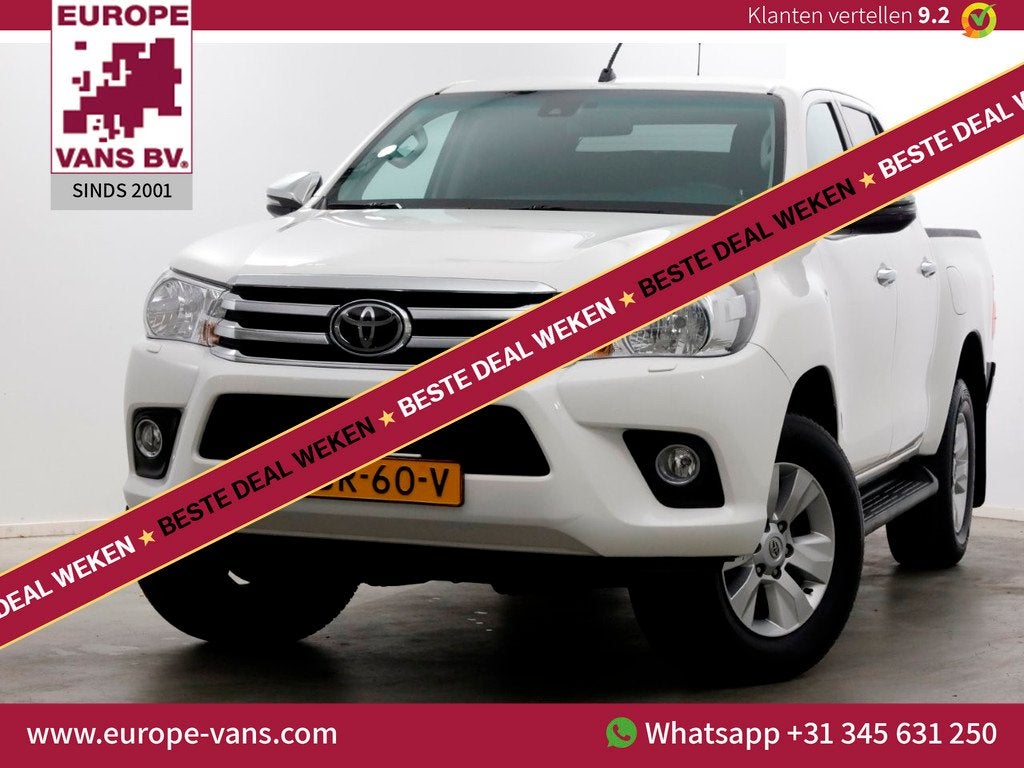 Toyota Hilux 2.4 D-4D-F 150pk E6 4WD 4x4 Double Cab Automaat, Auto's, Toyota, Automaat, Gebruikt, Euro 6, 4 cilinders